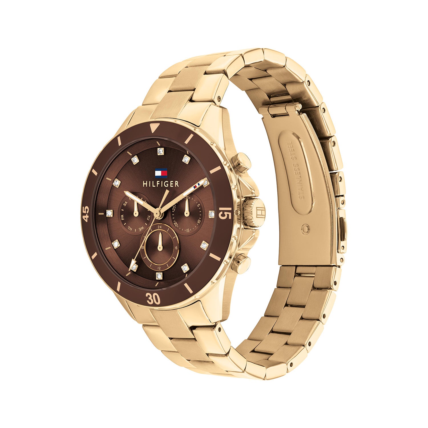 Tommy Hilfiger Horloge TH1782709 Dames Goudkleurig 40 mm