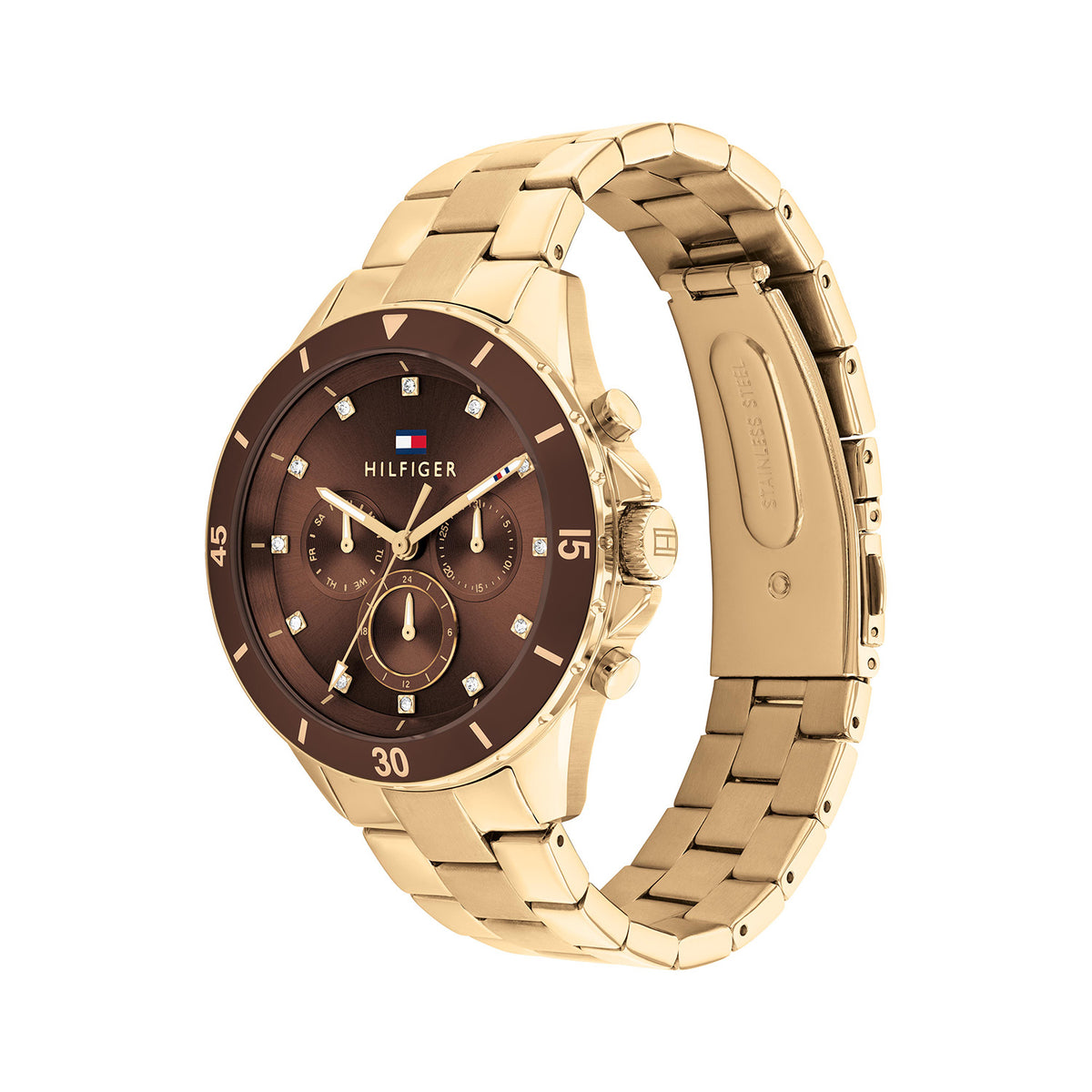 Tommy Hilfiger Dames Horloge TH1782709 40 mm Goudkleurig
