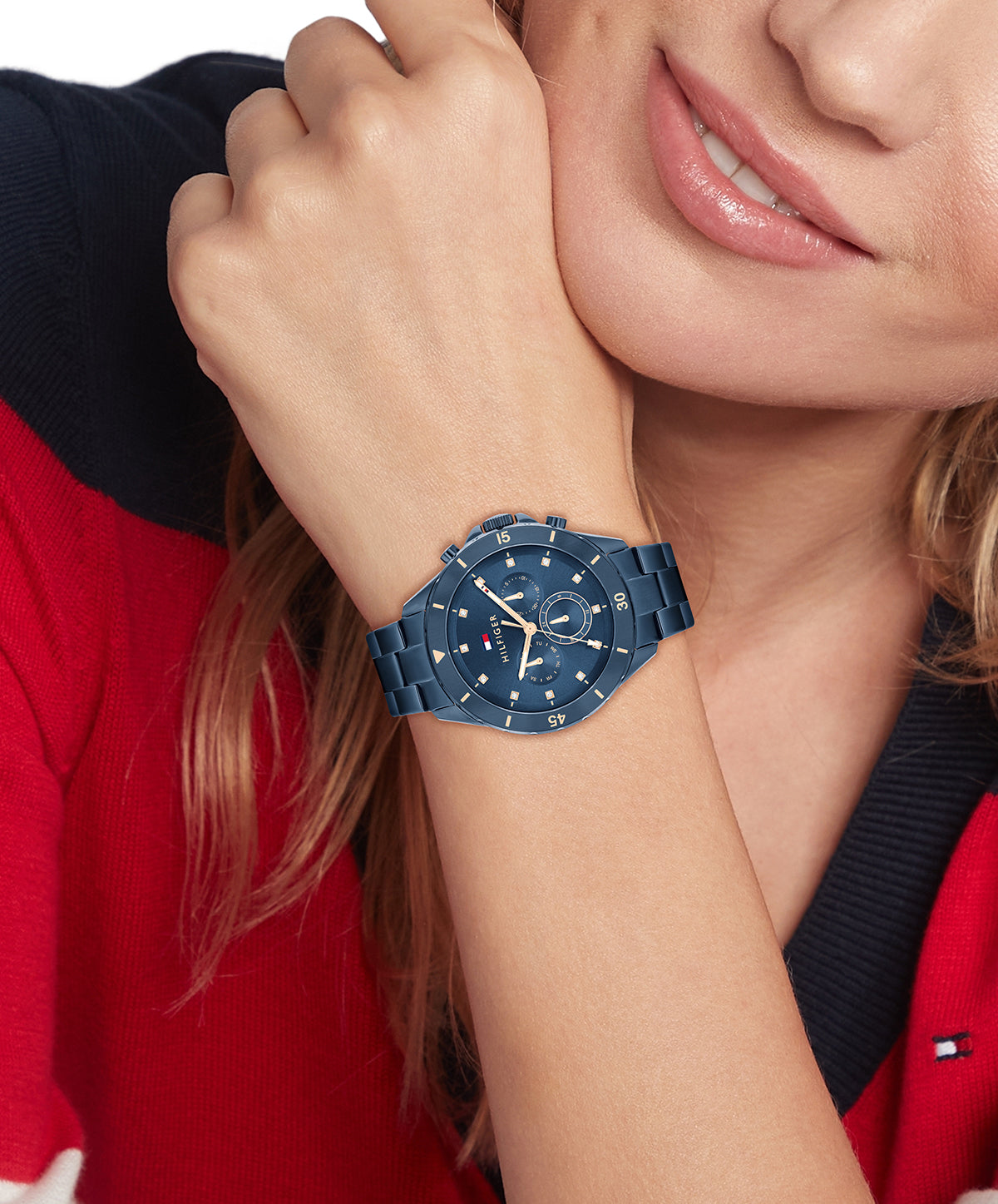 Tommy Hilfiger Dames Horloge TH1782743 40 mm Blauw