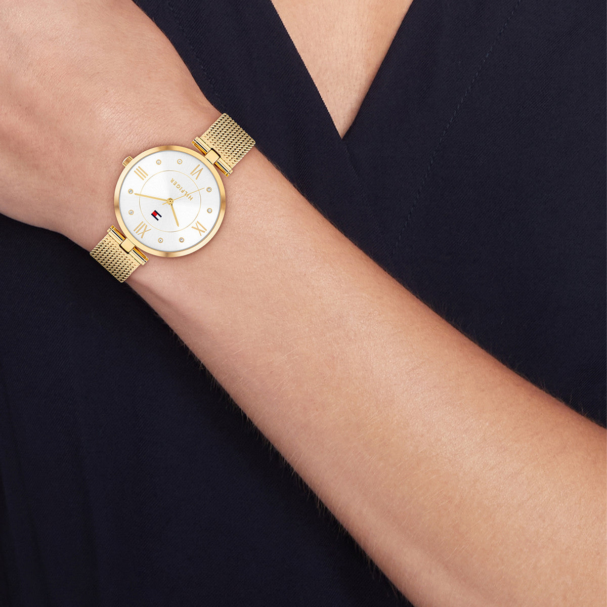 Tommy Hilfiger TH1782805 Horloge Dames Goudkleurig 34mm