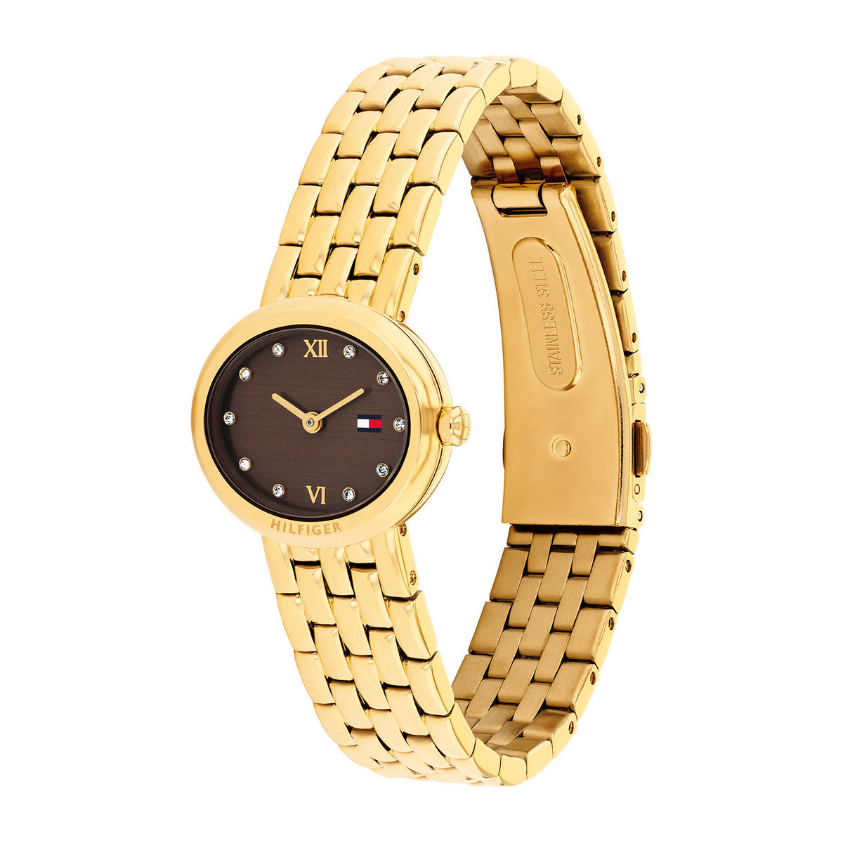 Tommy Hilfiger Horloge TH1782844 Dames Goudkleurig 25 mm