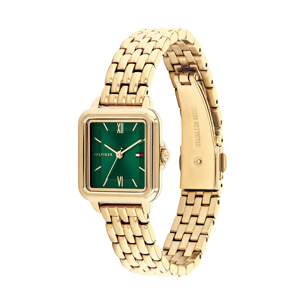 Tommy Hilfiger Dames Horloge TH1782858 24 mm Goudkleurig