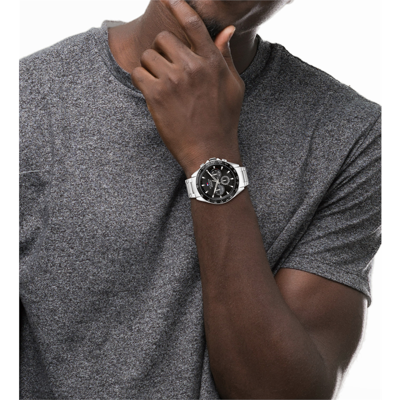 Tommy Hilfiger Heren Horloge TH1791967 46 mm Zilverkleurig