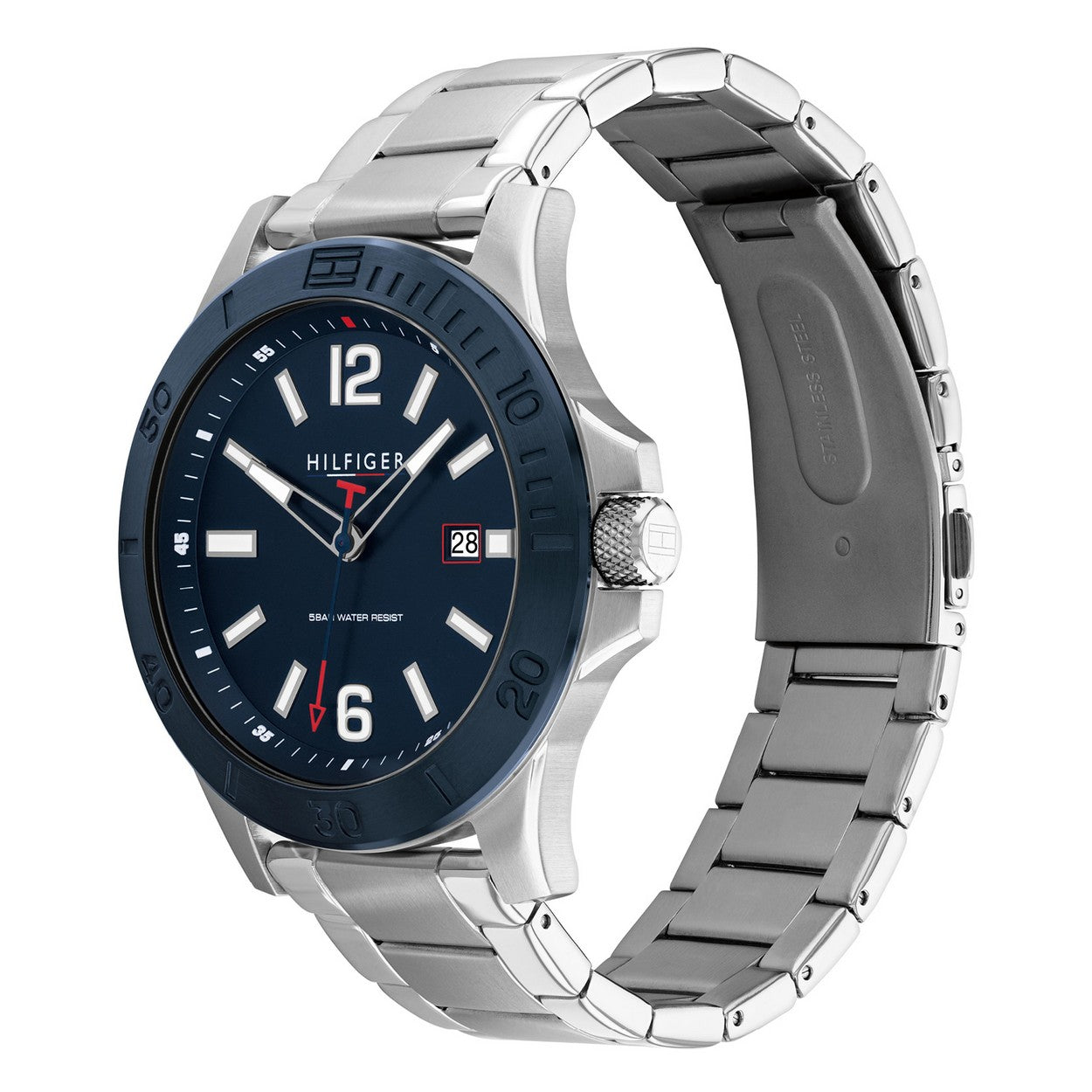 Tommy Hilfiger Horloge TH1791994 Heren Zilverkleurig 46 mm