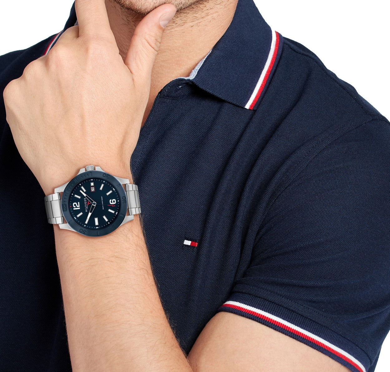 Tommy Hilfiger Horloge TH1791994 Heren Zilverkleurig 46 mm