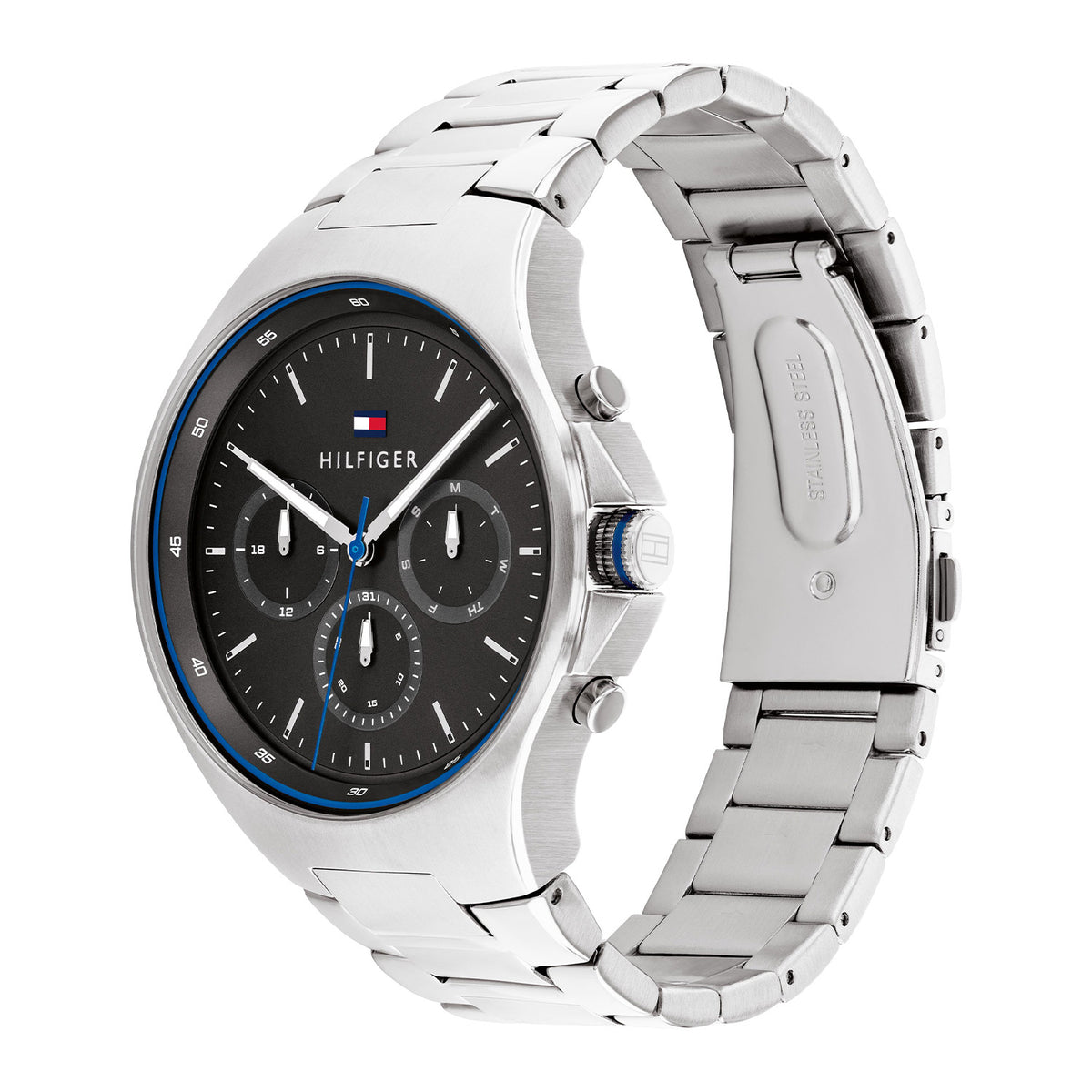 Tommy Hilfiger Heren Horloge TH1792054 44 mm Zilverkleurig