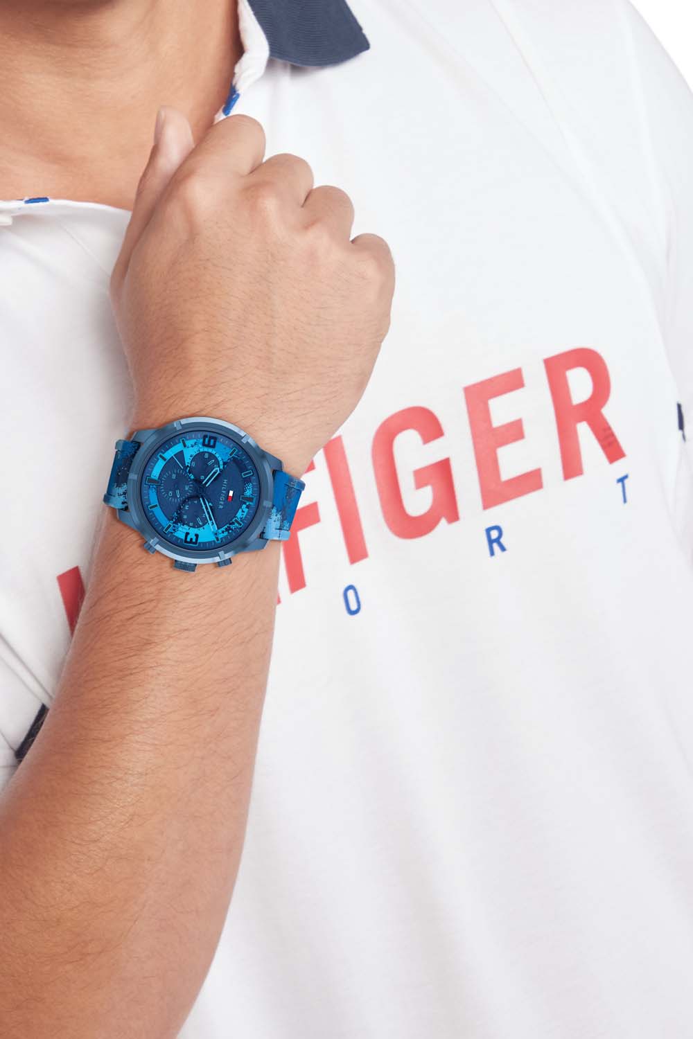 Tommy Hilfiger Heren Horloge TH1792073 50 mm Donkerblauw