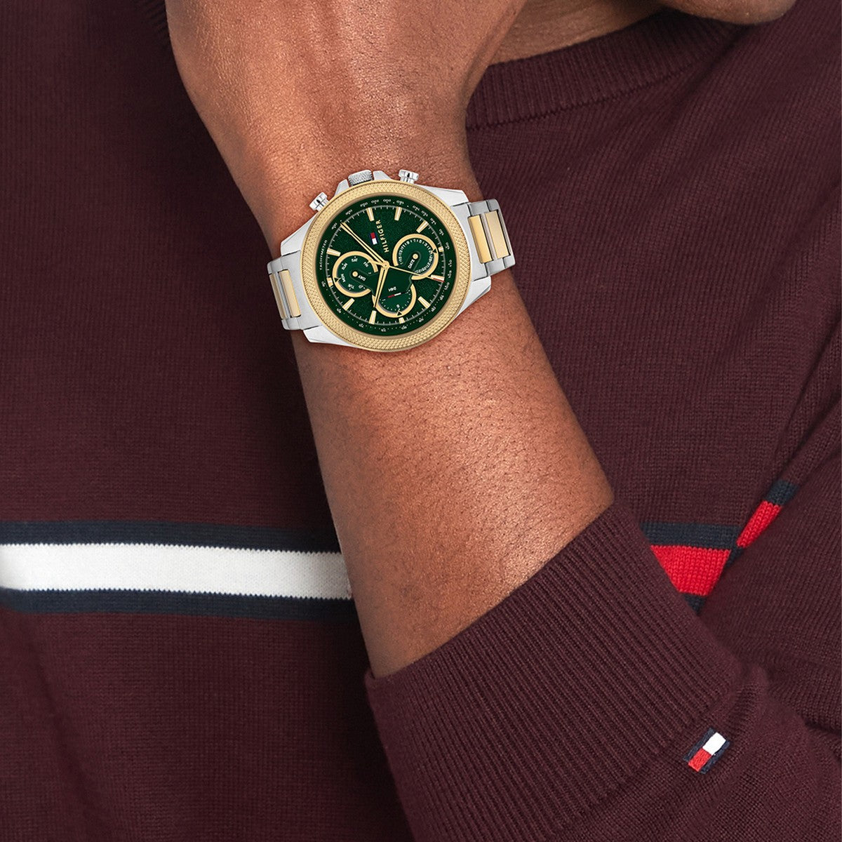 Tommy Hilfiger Horloge TH1792079 Heren Zilverkleurig 46 mm