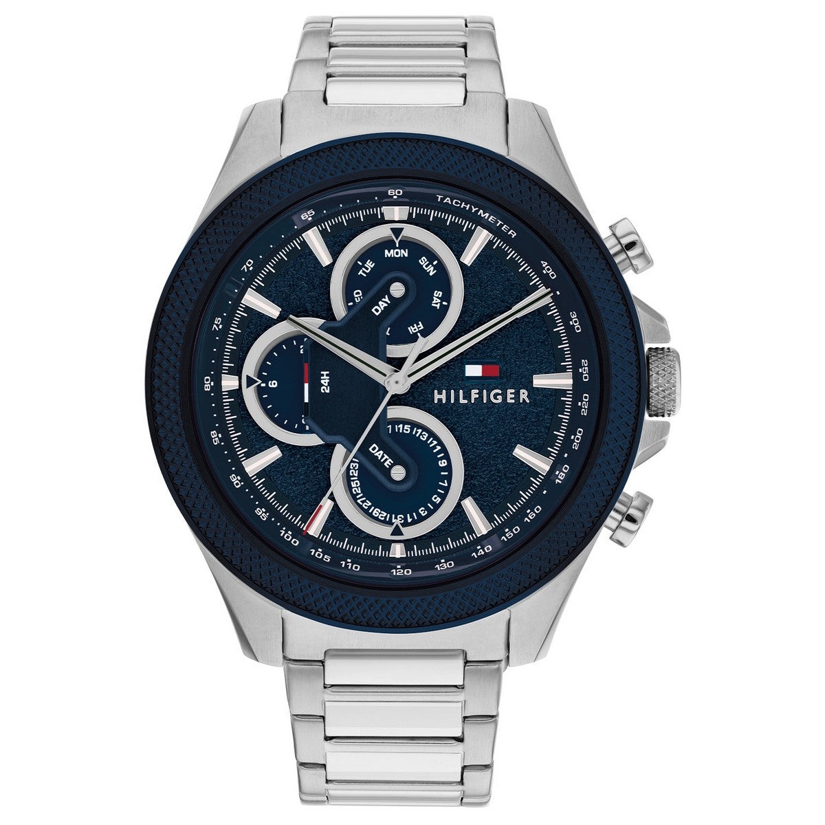 Tommy Hilfiger Horloge TH1792080 Heren Zilverkleurig 46 mm
