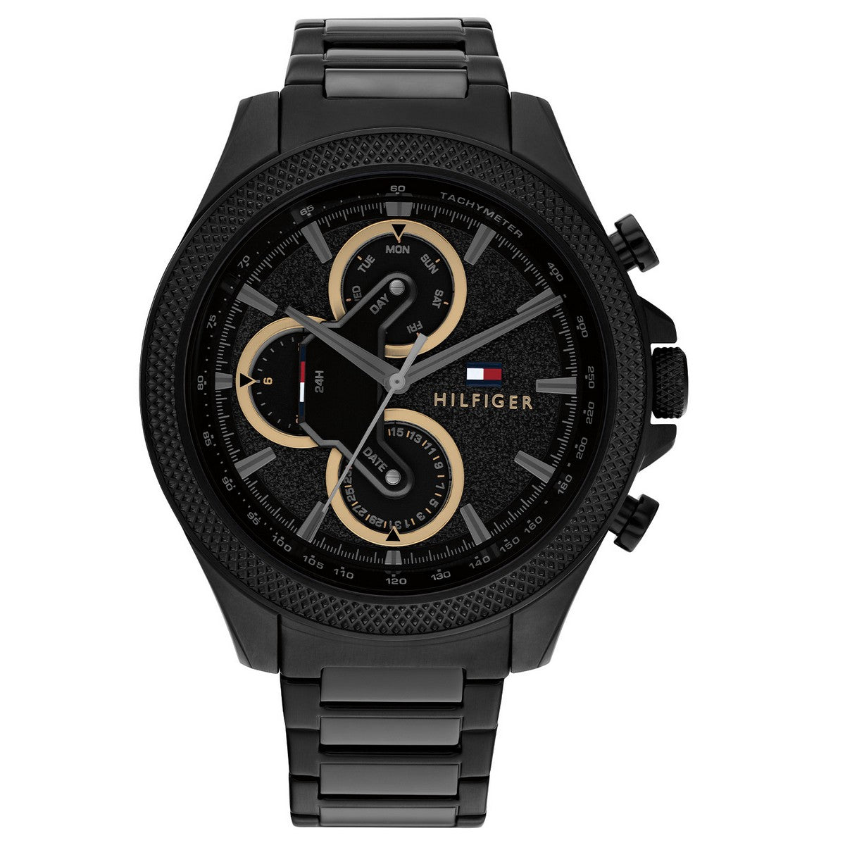 Tommy Hilfiger Horloge TH1792081 Heren Zwart 46 mm
