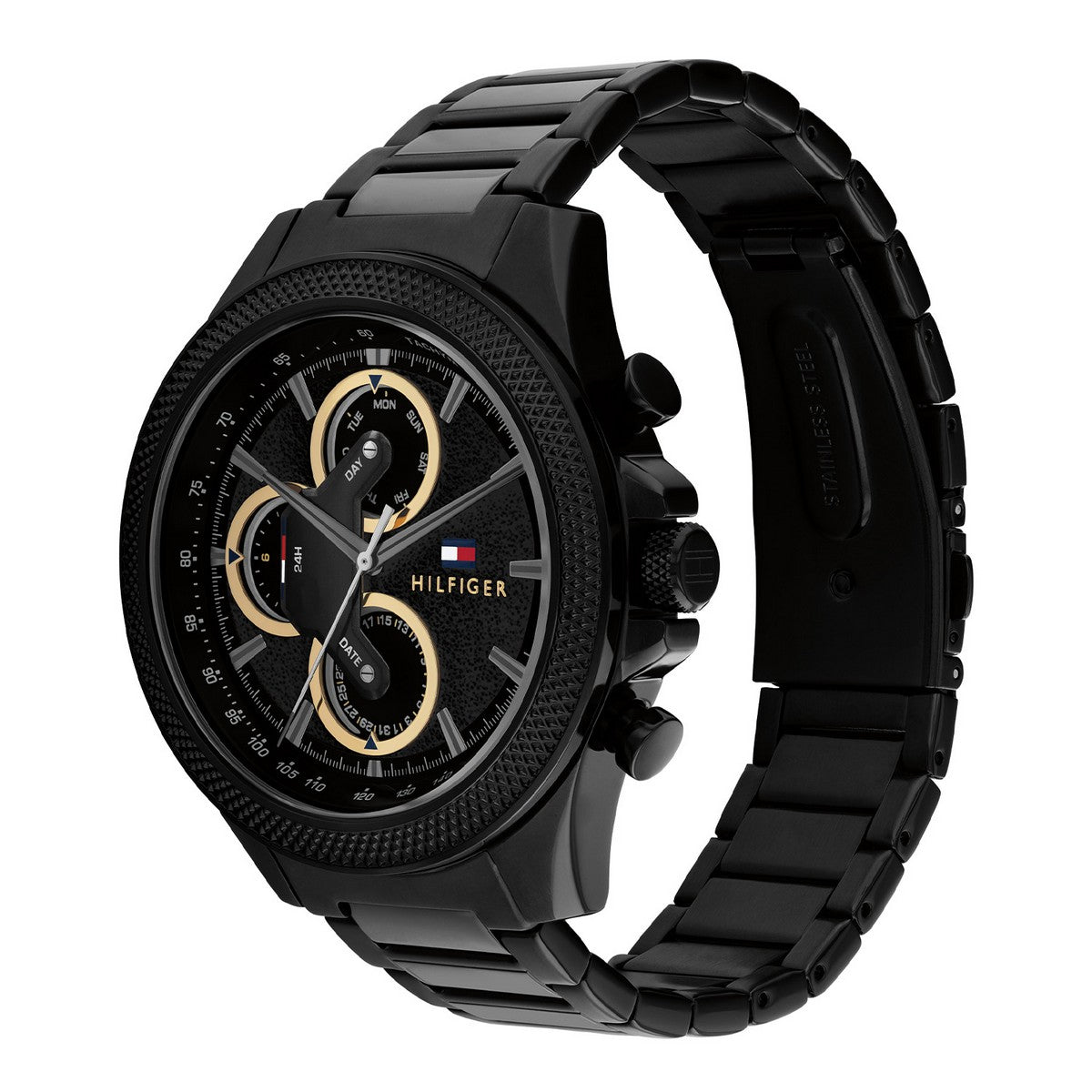 Tommy Hilfiger Horloge TH1792081 Heren Zwart 46 mm