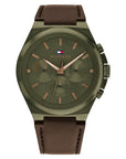 Tommy Hilfiger TH1792085 Horloge Heren Olijfkleurig 46mm, exclusief en kwalitatief hoogwaardig. Ontdek nu!