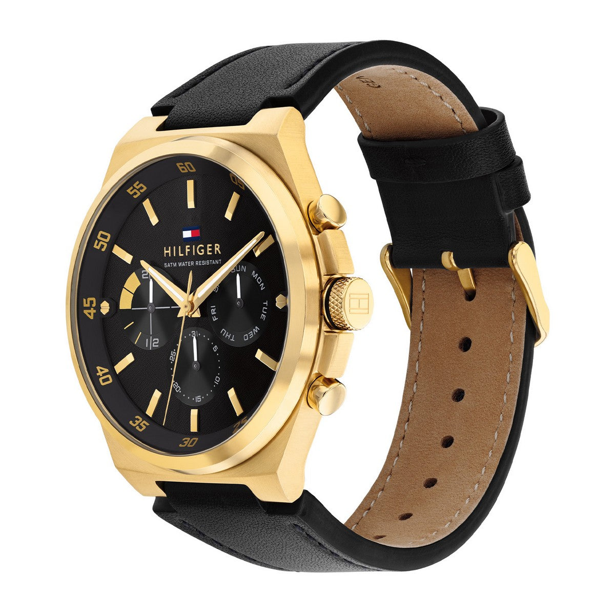 Tommy Hilfiger Horloge TH1792086 Heren Goudkleurig 46 mm