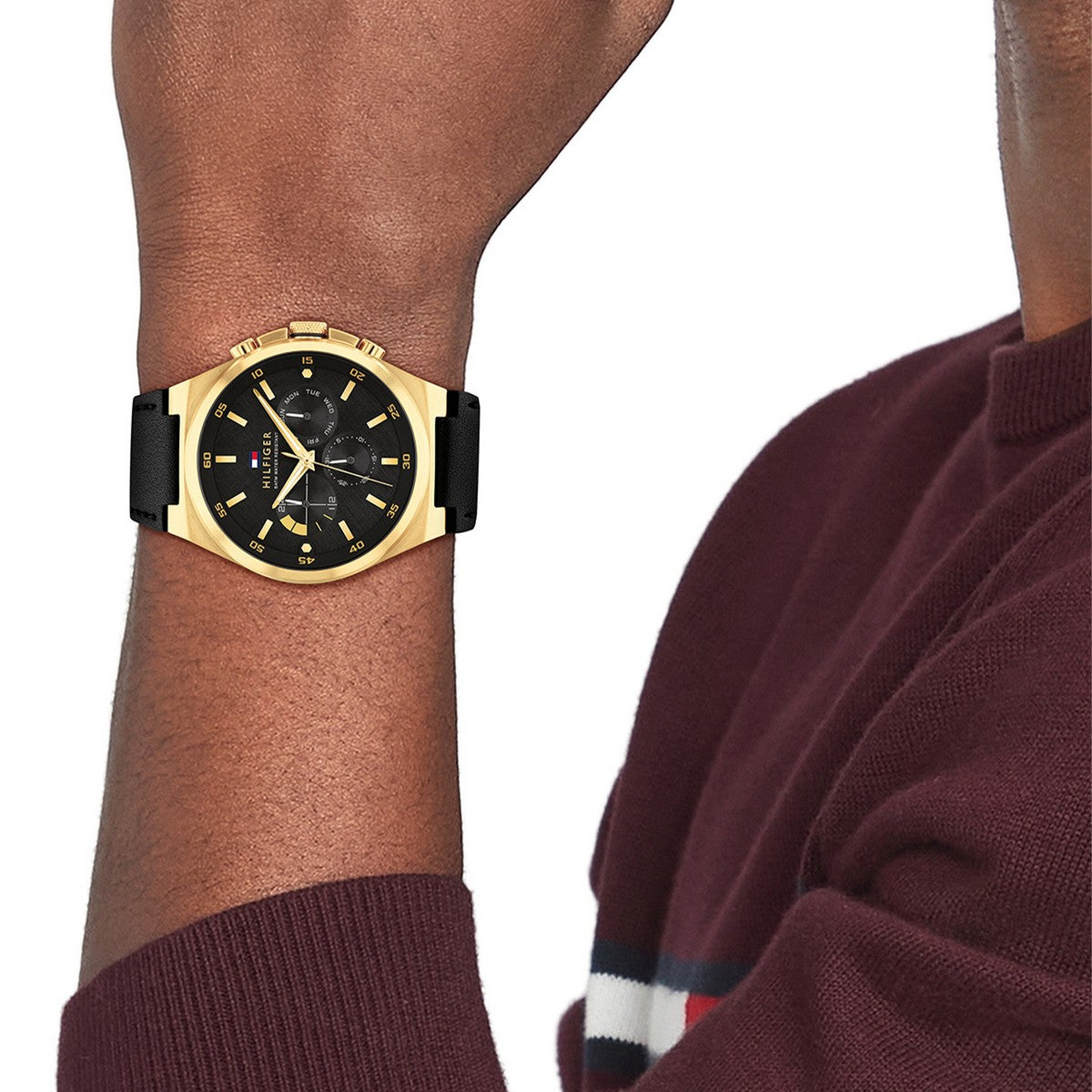 Tommy Hilfiger Horloge TH1792086 Heren Goudkleurig 46 mm