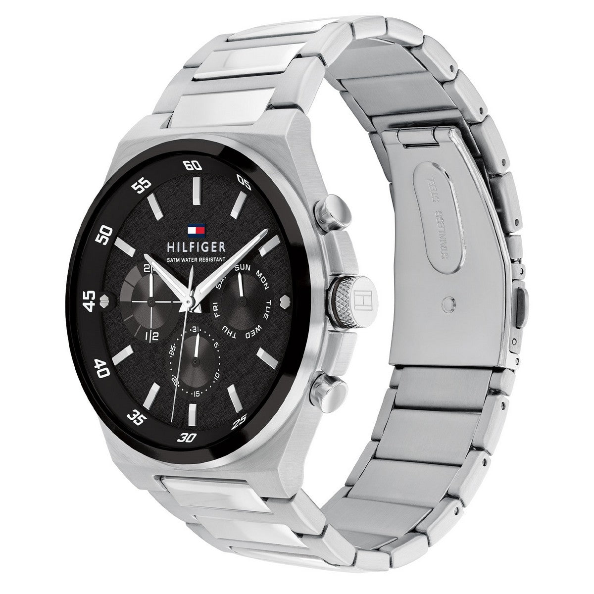 Tommy Hilfiger Horloge TH1792087 Heren Zilverkleurig 46 mm