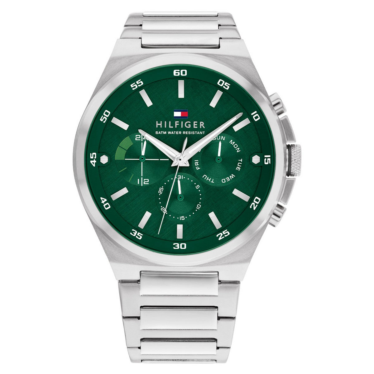 Tommy Hilfiger Horloge TH1792088 Heren Zilverkleurig 46 mm