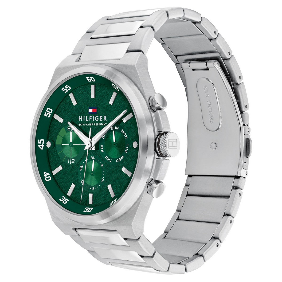 Tommy Hilfiger Horloge TH1792088 Heren Zilverkleurig 46 mm