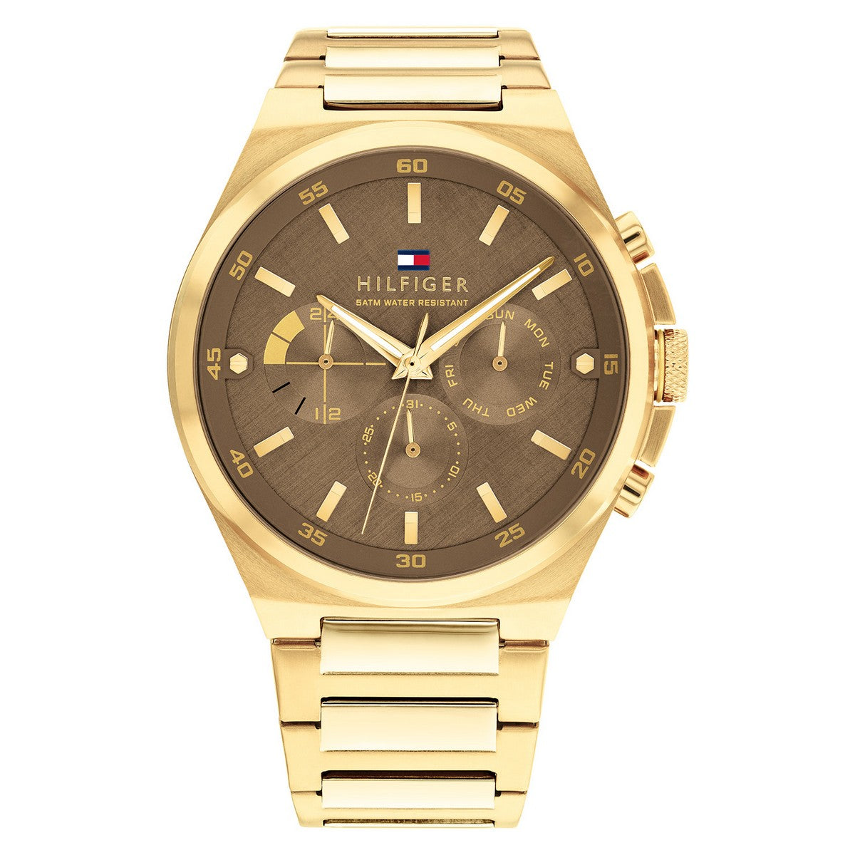 Tommy Hilfiger TH1792090 Horloge Heren Goudkleurig 46mm, exclusief en kwalitatief hoogwaardig. Ontdek nu!