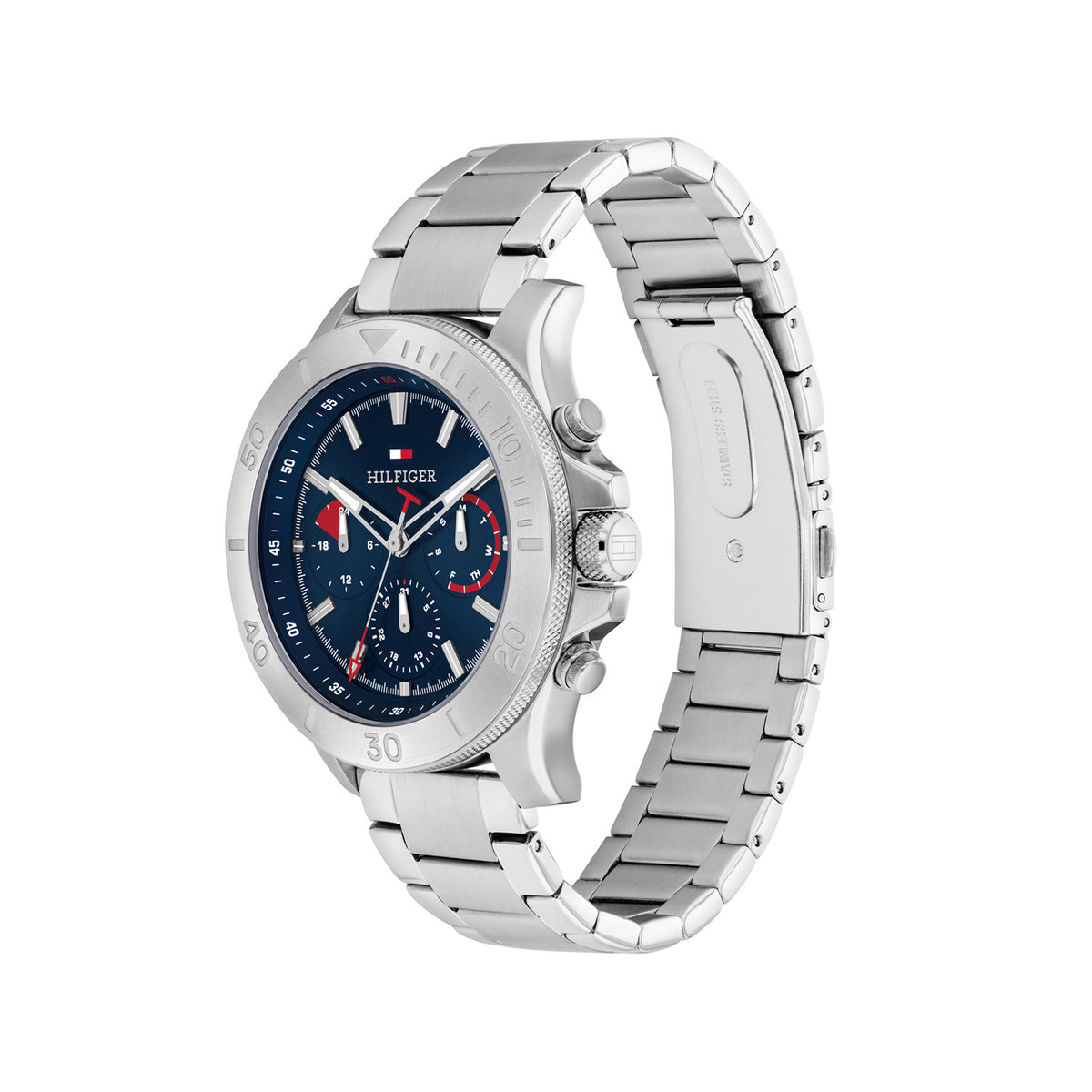 Tommy Hilfiger Heren Horloge TH1792113 46 mm Zilverkleurig