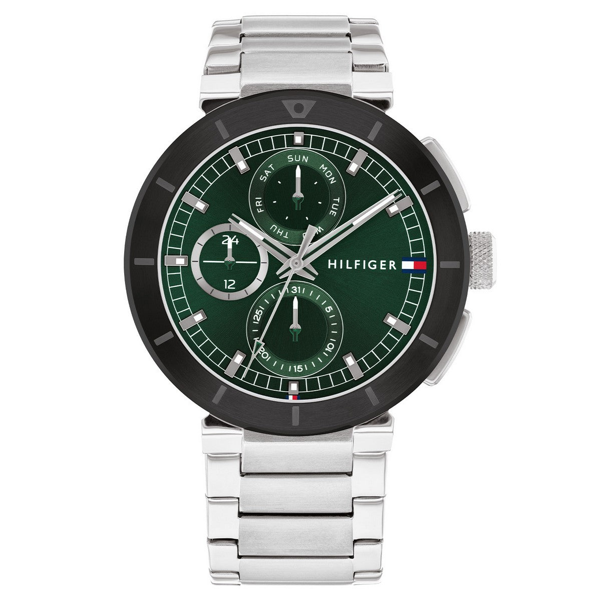 Tommy Hilfiger Horloge TH1792117 Heren Zilverkleurig 44 mm