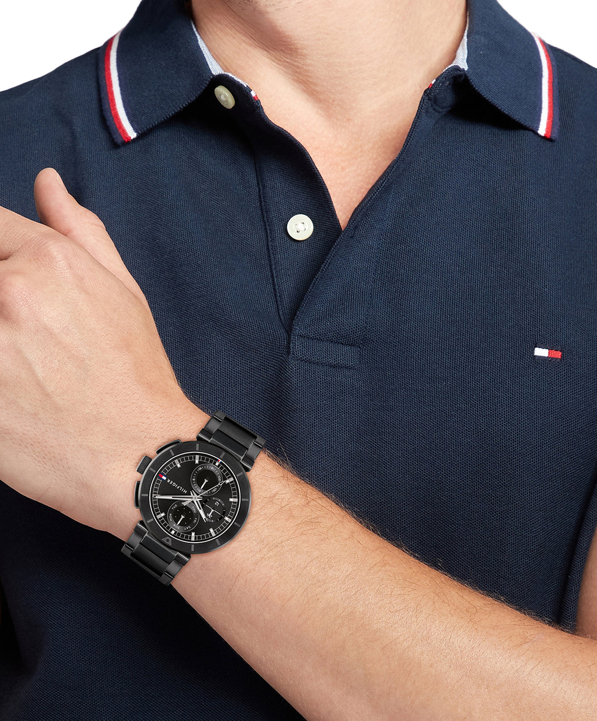 Tommy Hilfiger Heren Horloge TH1792119 44 mm Zwart