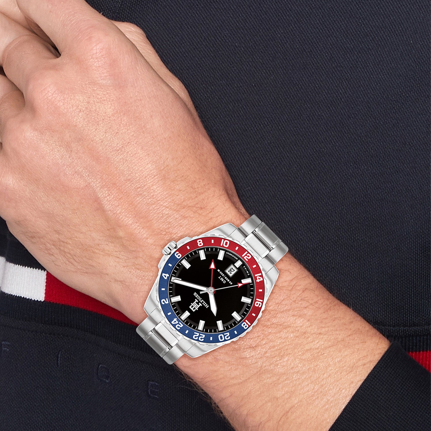 Tommy Hilfiger Horloge TH1792131 Heren Zilverkleurig 42 mm