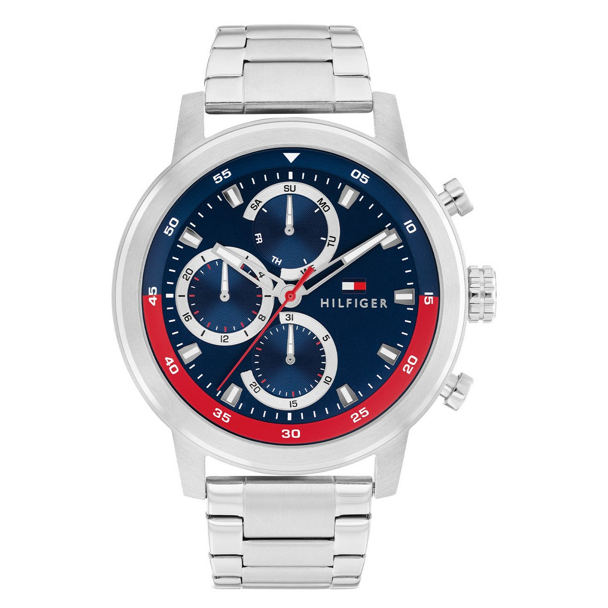 Tommy Hilfiger Horloge TH1792179 Heren Zilverkleurig 46 mm