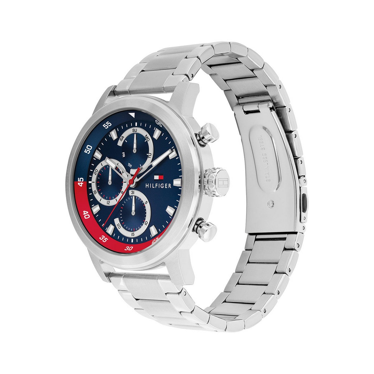 Tommy Hilfiger Horloge TH1792179 Heren Zilverkleurig 46 mm