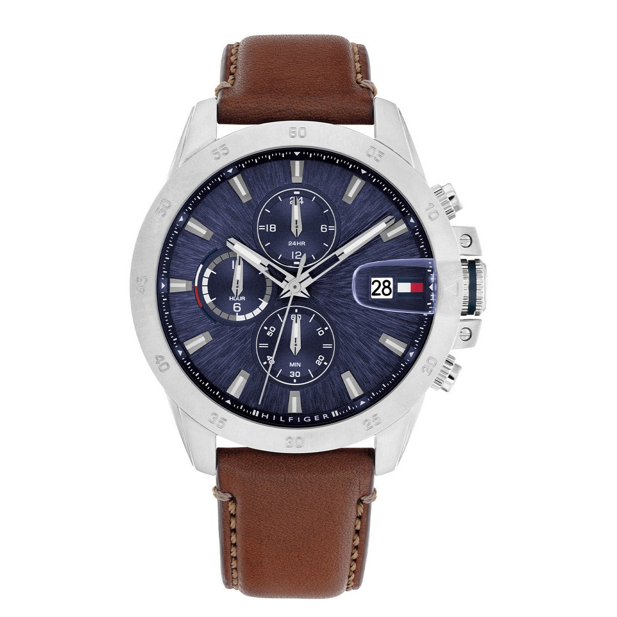Tommy Hilfiger Horloge TH1792195 Heren Zilverkleurig 43 mm