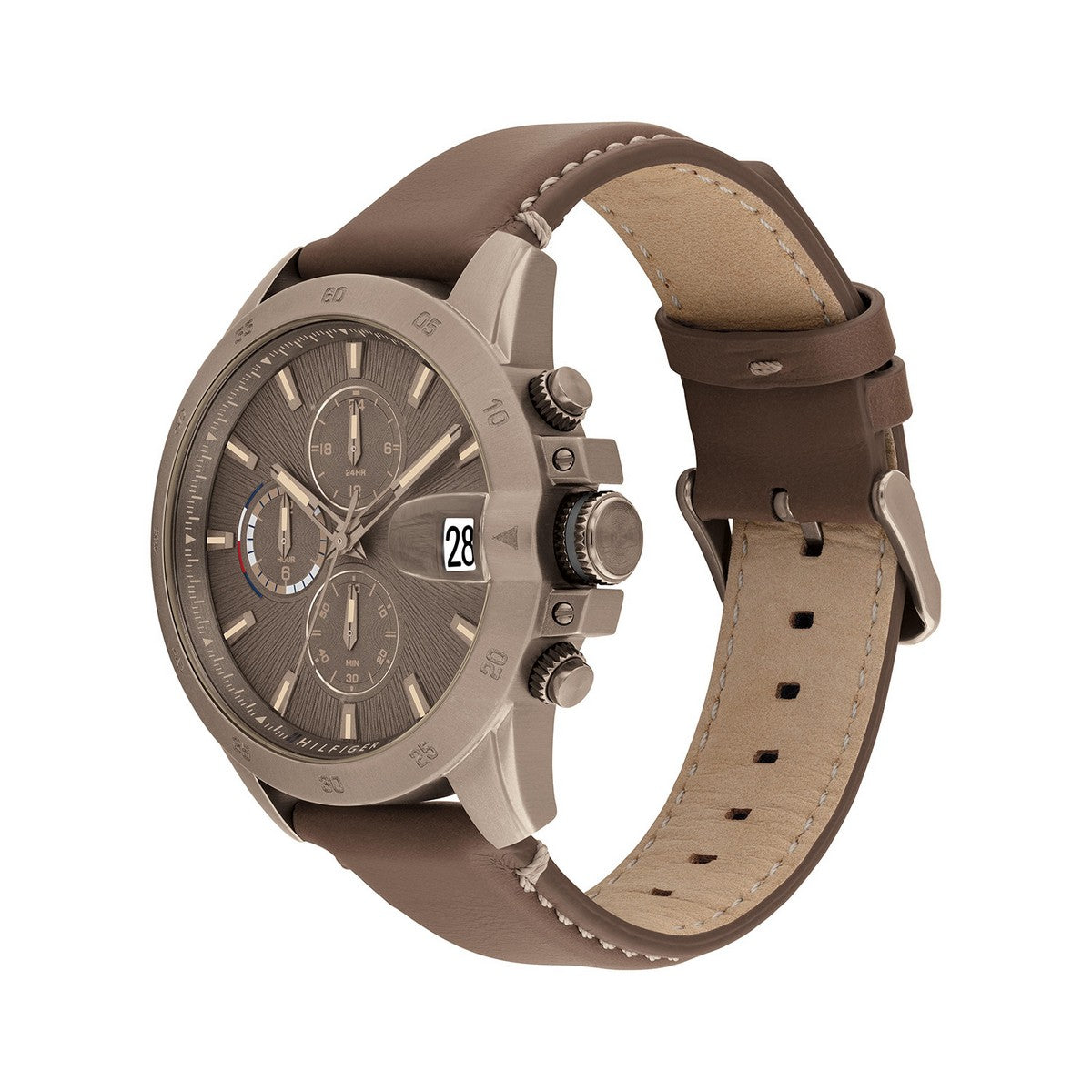 Tommy Hilfiger Horloge TH1792196 Heren Bruin 43 mm