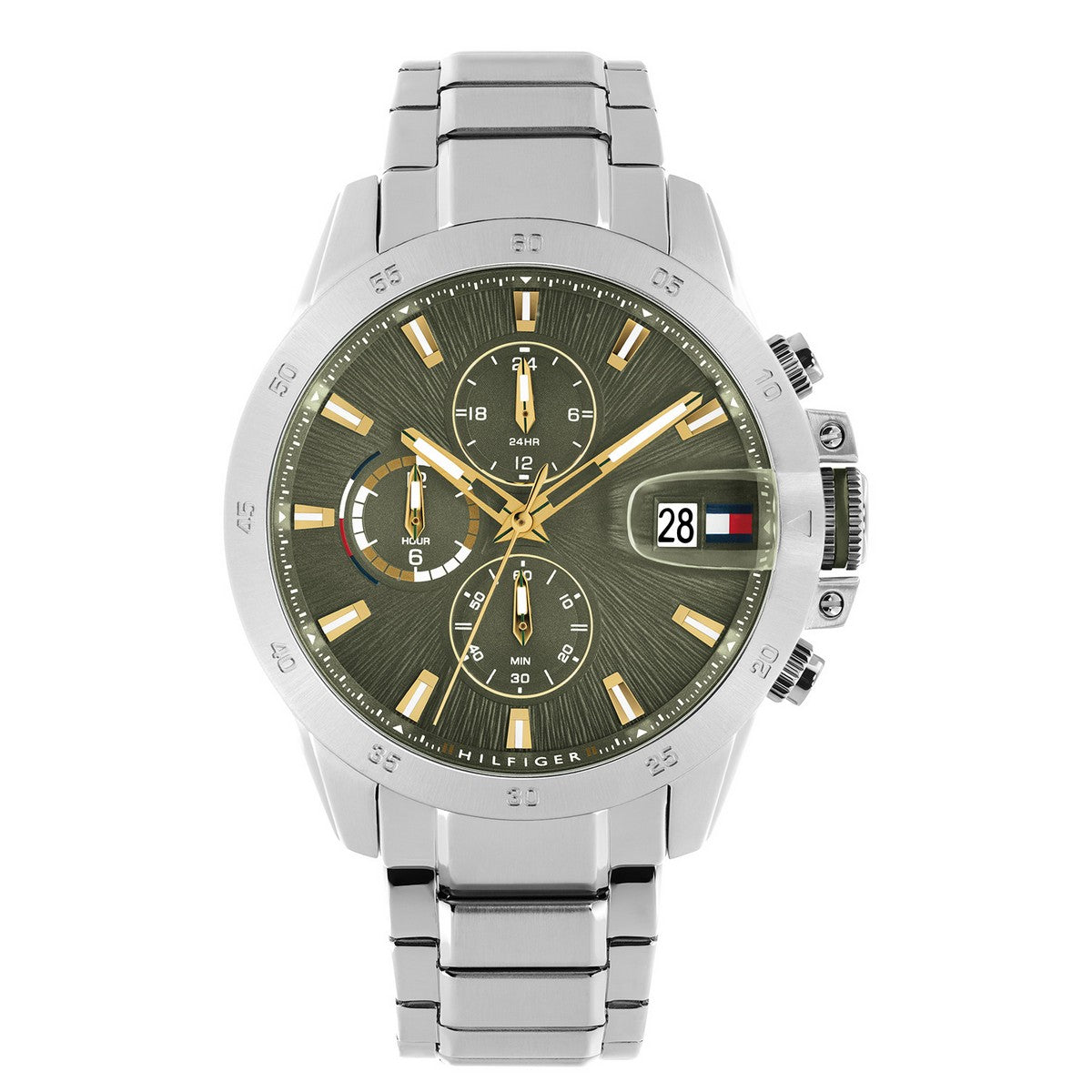 Tommy Hilfiger Horloge TH1792197 Heren Zilverkleurig 43 mm