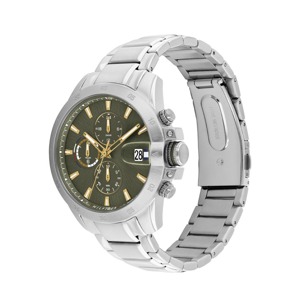 Tommy Hilfiger Horloge TH1792197 Heren Zilverkleurig 43 mm