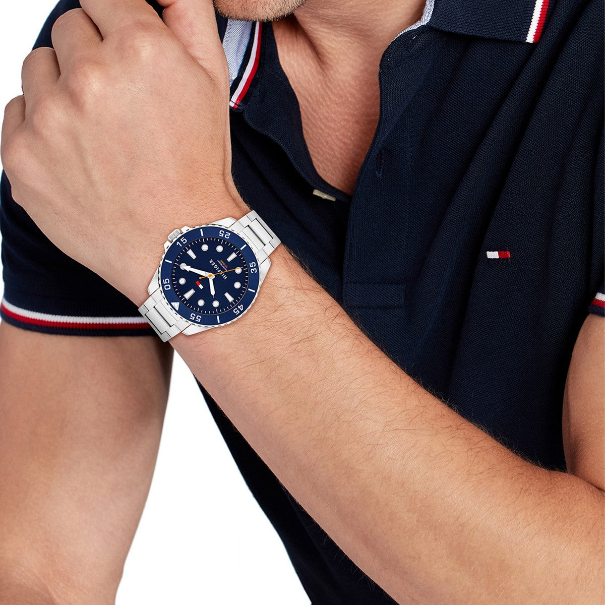 Tommy Hilfiger Horloge TH1792202 Heren Zilverkleurig 42 mm