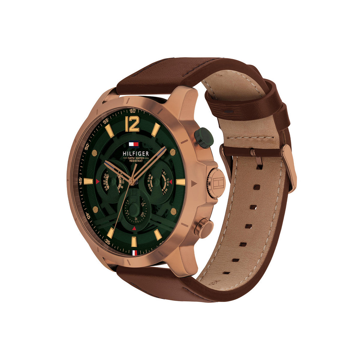 Tommy Hilfiger Horloge TH1792207 Heren Bruin 50 mm