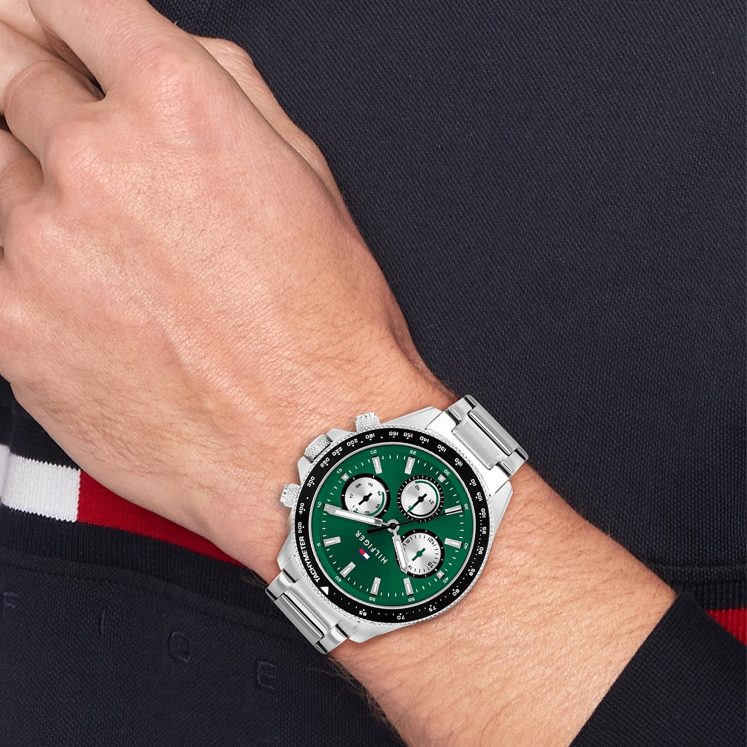 Tommy Hilfiger Horloge TH1792211 Heren Zilverkleurig 44 mm