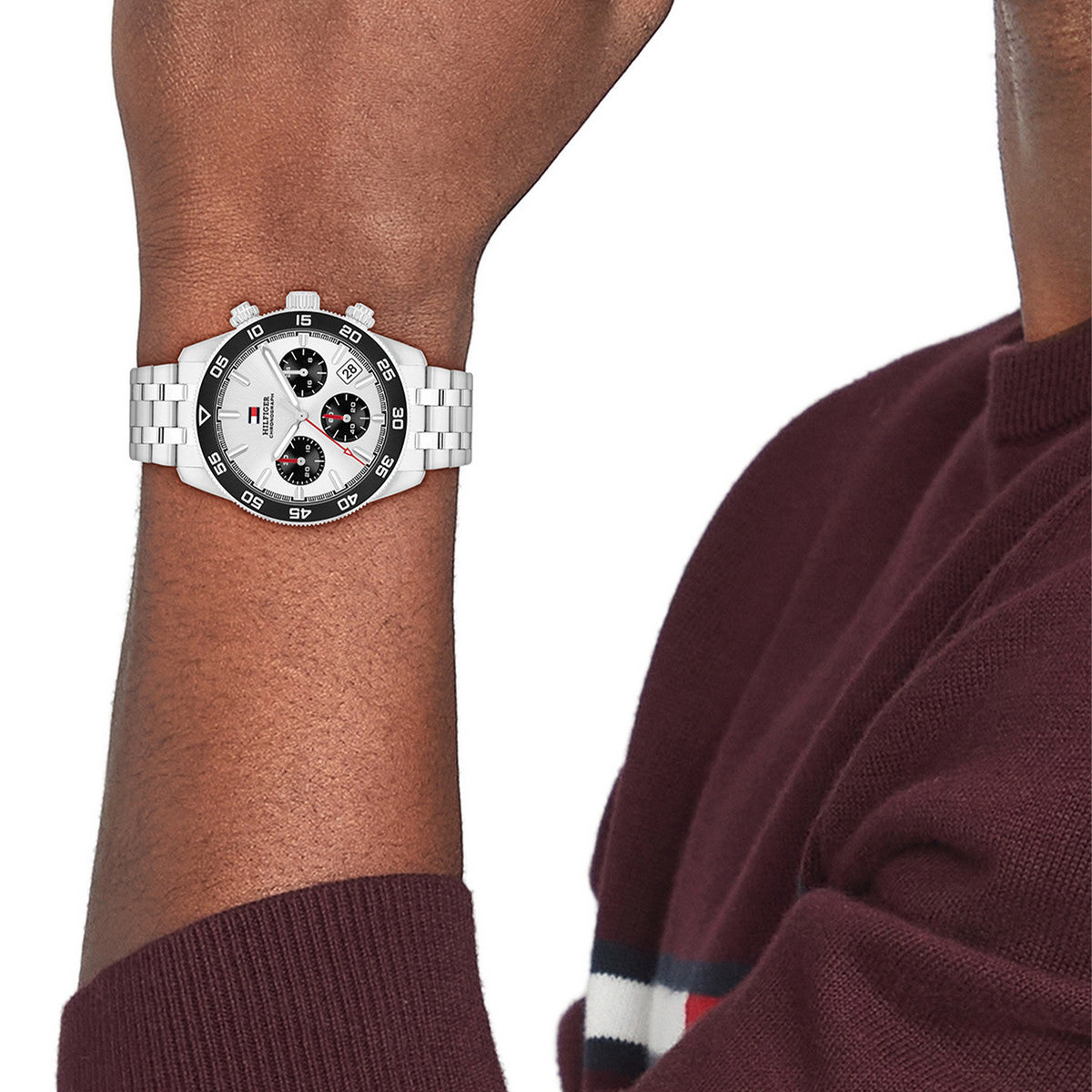 Tommy Hilfiger Horloge TH1792215 Heren Zilverkleurig 41 mm
