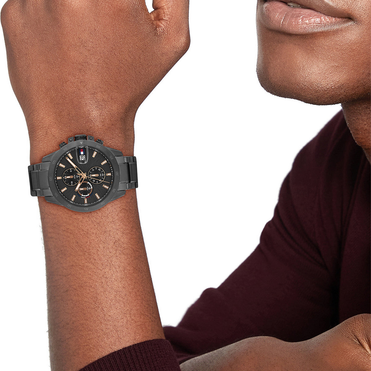 Tommy Hilfiger Horloge TH1792218 Heren Grijs 43 mm