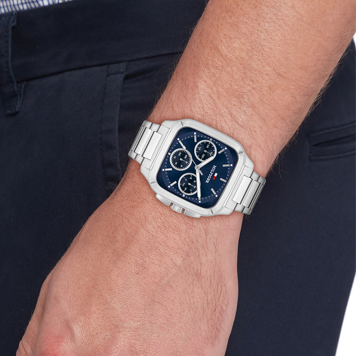 Tommy Hilfiger Horloge TH1792222 Heren Zilverkleurig 39 mm