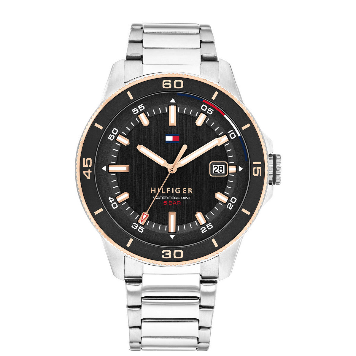 Tommy Hilfiger Horloge TH1792228 Heren Zilverkleurig 43 mm