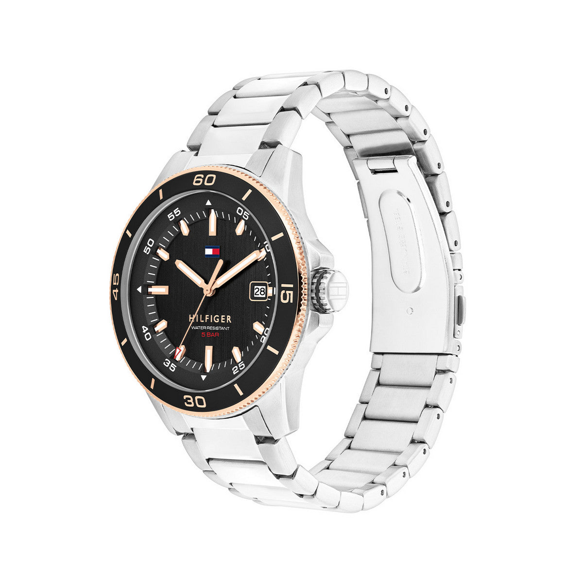 Tommy Hilfiger Horloge TH1792228 Heren Zilverkleurig 43 mm