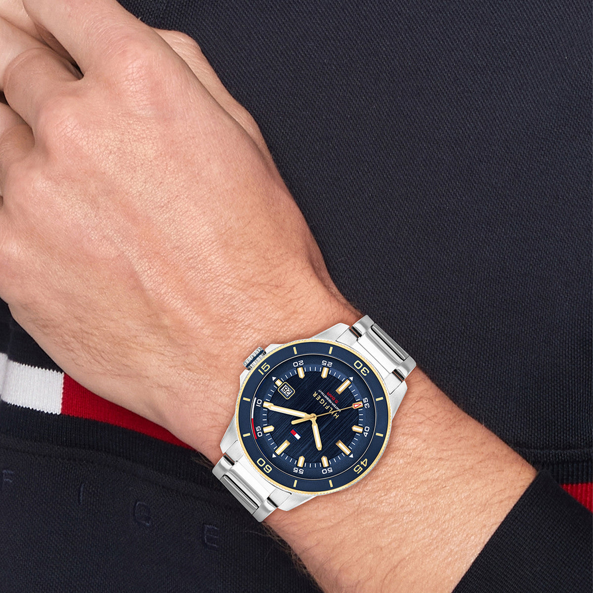 Tommy Hilfiger Horloge TH1792229 Heren Zilverkleurig 43 mm