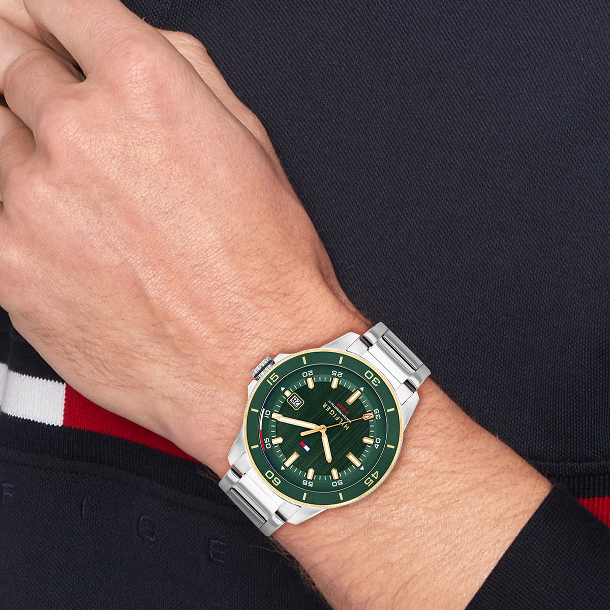 Tommy Hilfiger Horloge TH1792230 Heren Zilverkleurig 43 mm