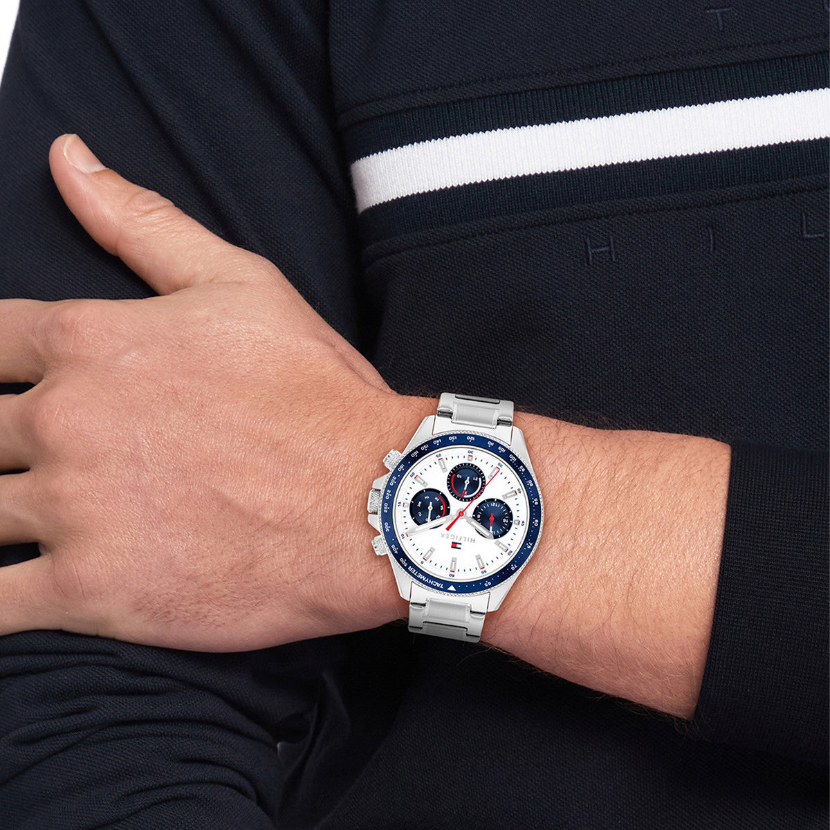 Tommy Hilfiger Horloge TH1792238 Heren Zilverkleurig 44 mm