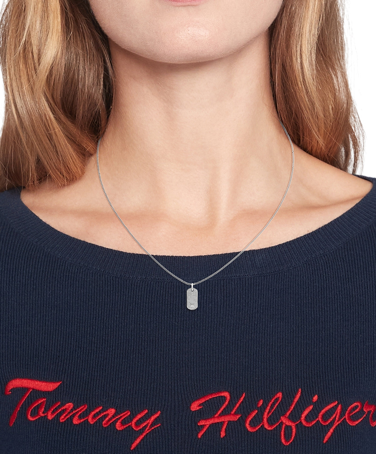 Tommy Hilfiger Collier TJ2780860 Dames Zilverkleurig 45 cm