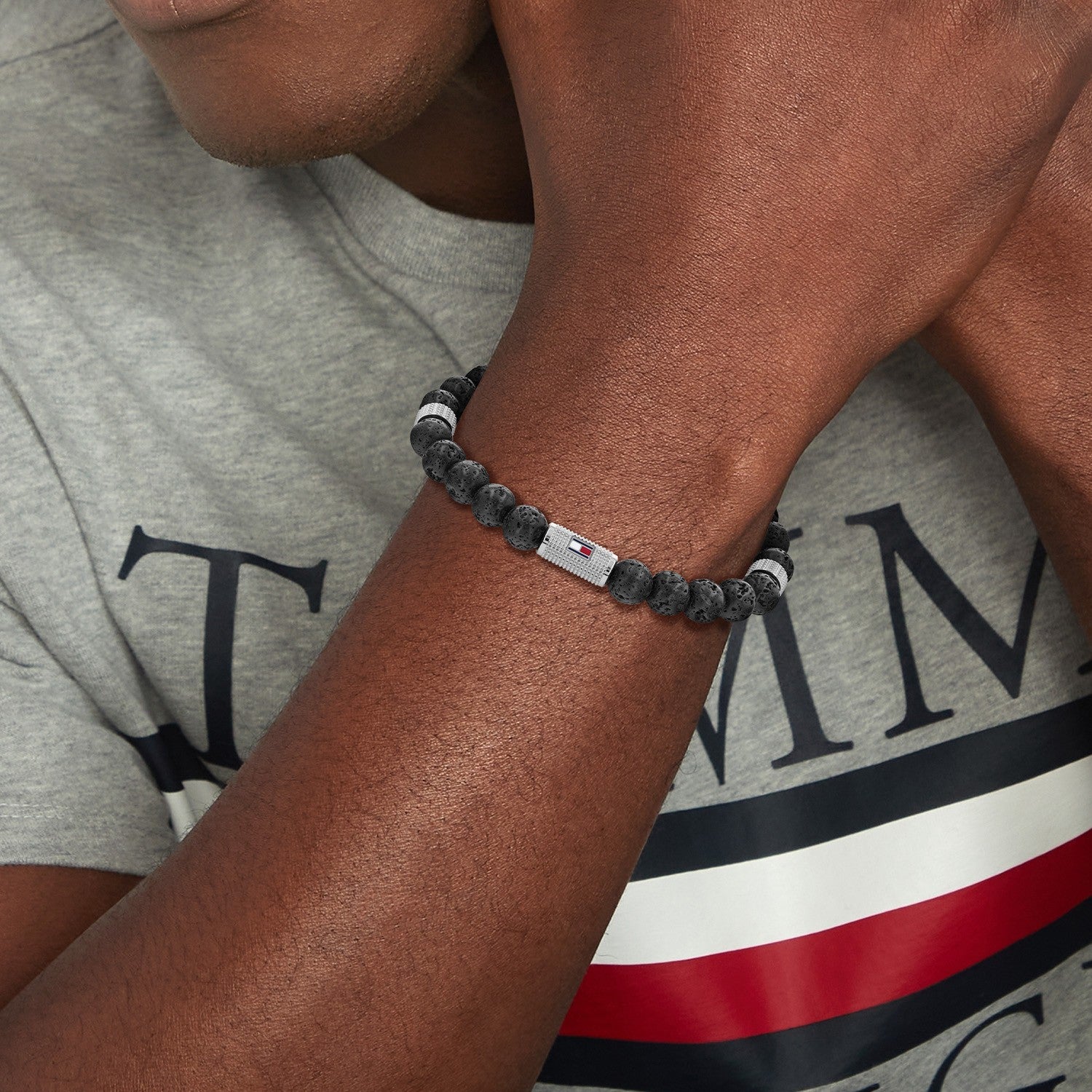 Tommy Hilfiger Armband TJ2790435 Heren Zwart 19 cm