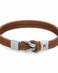 Tommy Hilfiger Jewels TJ2790441 Armband Leer Bruin Heren 20cm