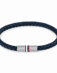 Tommy Hilfiger Jewels TJ2790460 Armband Leer Blauw Heren 19cm