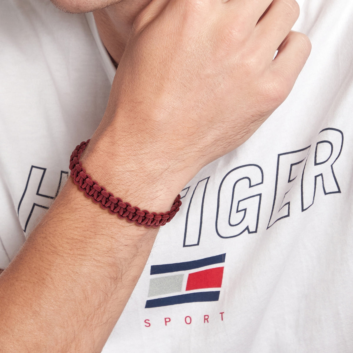 Tommy Hilfiger Armband TJ2790494 Heren Rood 19 cm