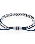 Tommy Hilfiger Jewels TJ2790511 Armband Heren Staal Nylon 19,5cm