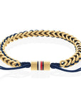 Tommy Hilfiger Jewels TJ2790512 Armband Heren Staal Nylon 19,5cm